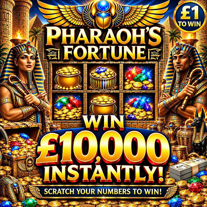 Pharaoh's Fortune Scratch for Cash