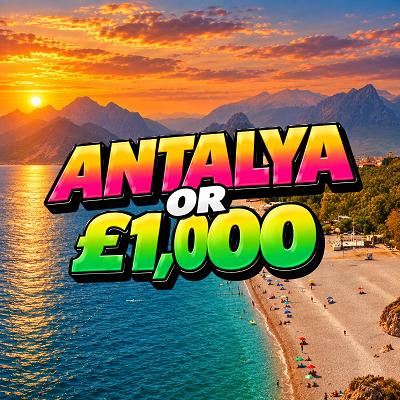 4 Nights in Antalya for 2 or £1,000