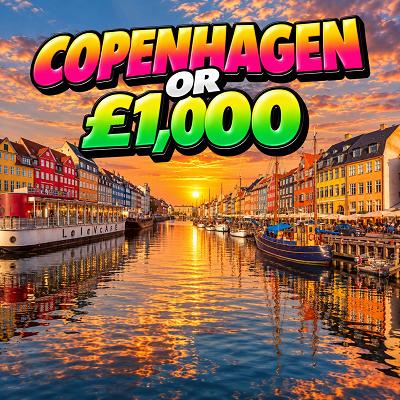 3 Nights in Copenhagen for 2 or £1,000 CASH