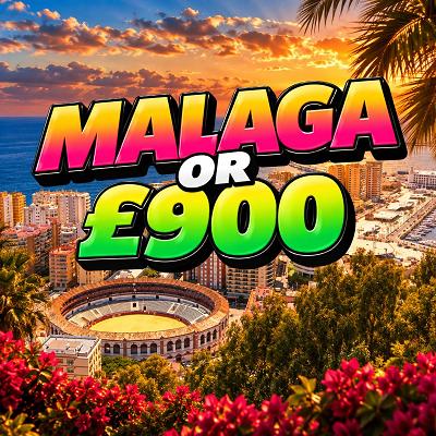 3 Nights in Malaga for 2 or £900 CASH