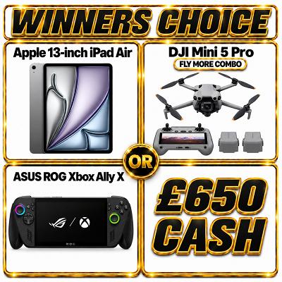 WINNERS TECH CHOICE or £650 TAX FREE CASH  - Thumbnail