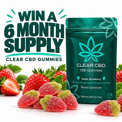 6 MONTH SUPPLY OF CLEAR CBD GUMMIES  - Thumbnail