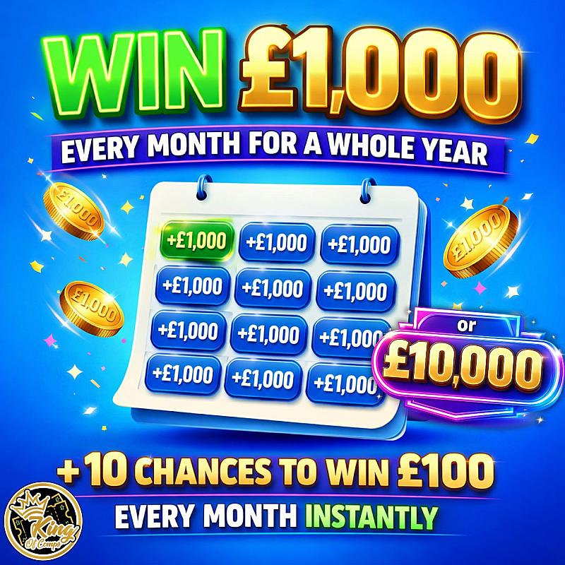 £1,000 EVERY MONTH