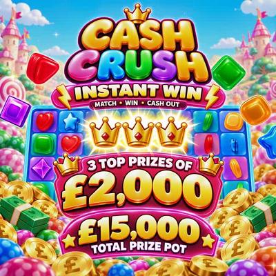 Cash Crush- £15000 Of Instant Prizes For 10p  - Thumbnail