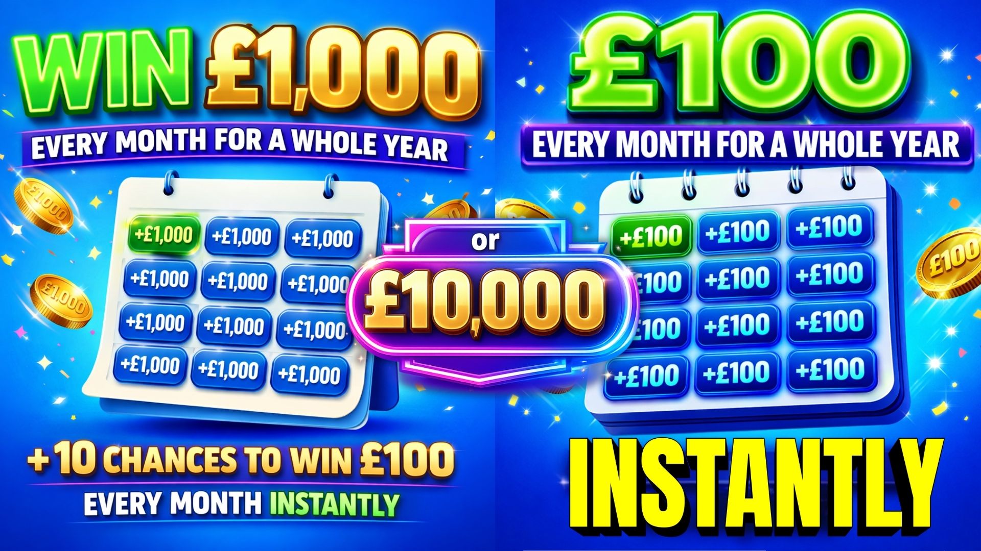 £1,000 EVERY MONTH