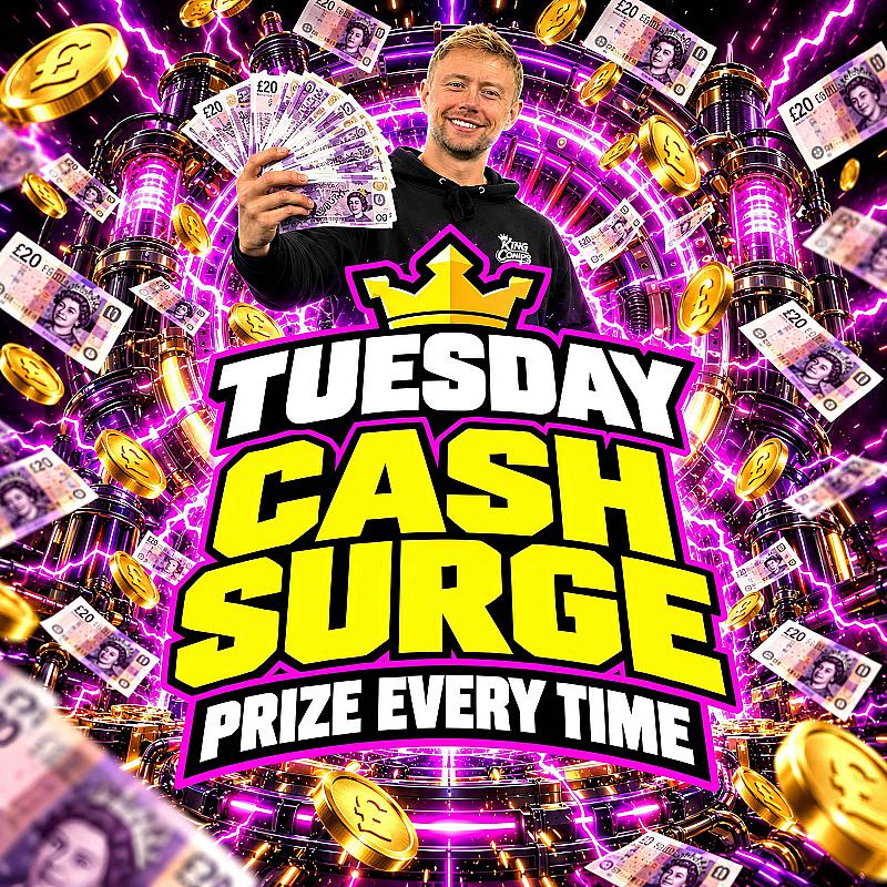 Tuesday Prize Every Time - £250 END PRIZE