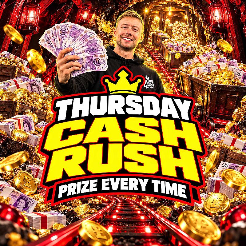 Thursday Prize Every Time - £250 END PRIZE