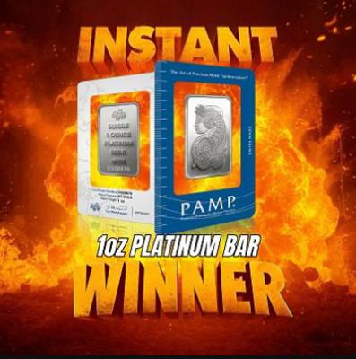 1oz Platinum PAMP Bar