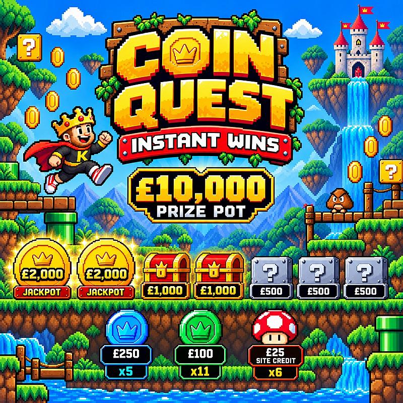 £10,000 of instant wins for 20p 
