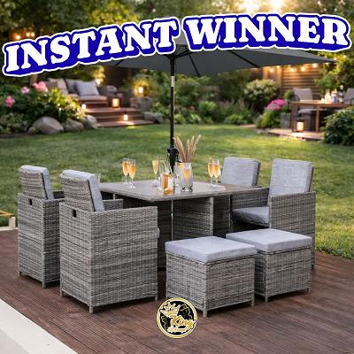 RATTAN SET OR £485 CASH