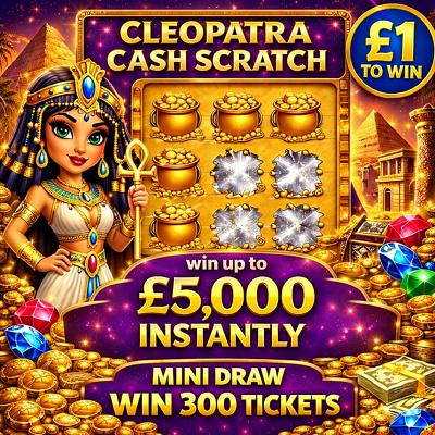 CLEOPATRA CASH SCRATCH MINI DRAW