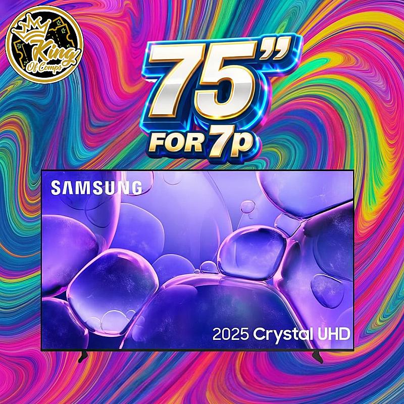 Samsung 75" TV For 7p 