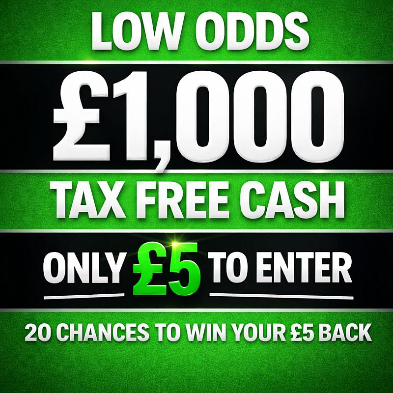 £1000 TAX FREE CASH 