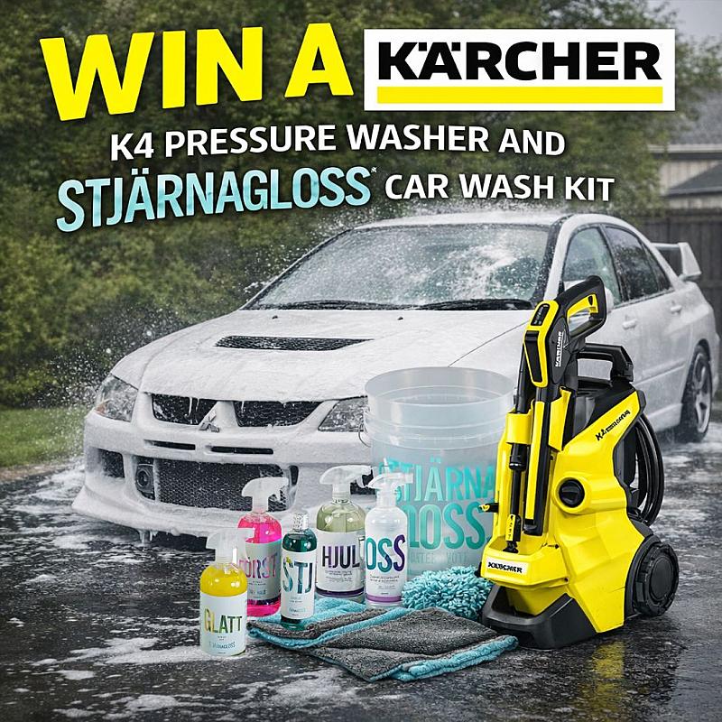 KARCHER K4 POWER WASHER AND STJARNAGLOSS CAR WASH KIT