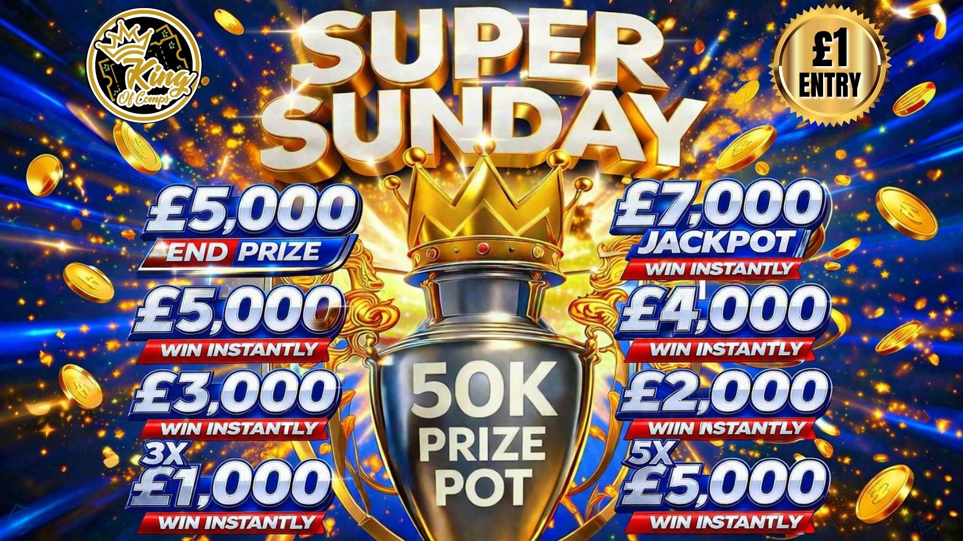 Super Sunday 50K Prize-Pot