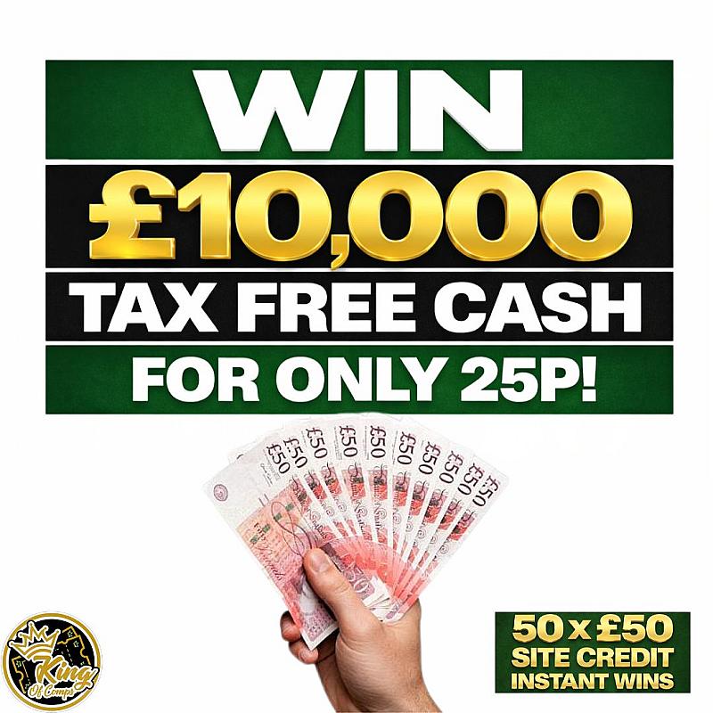 £10,000 FOR ONLY 25P!