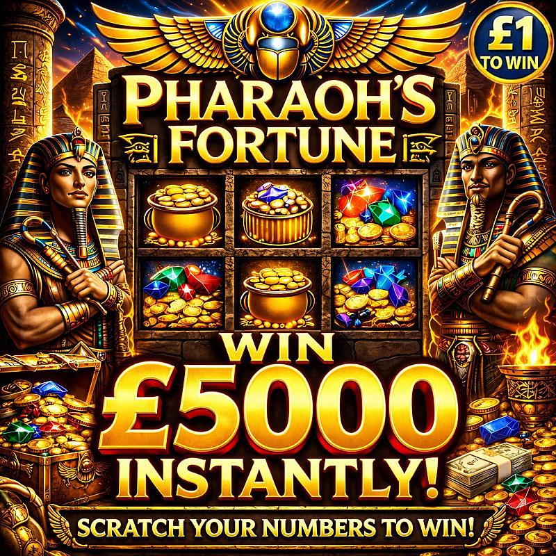 Pharaoh's Fortune Scratch for Cash