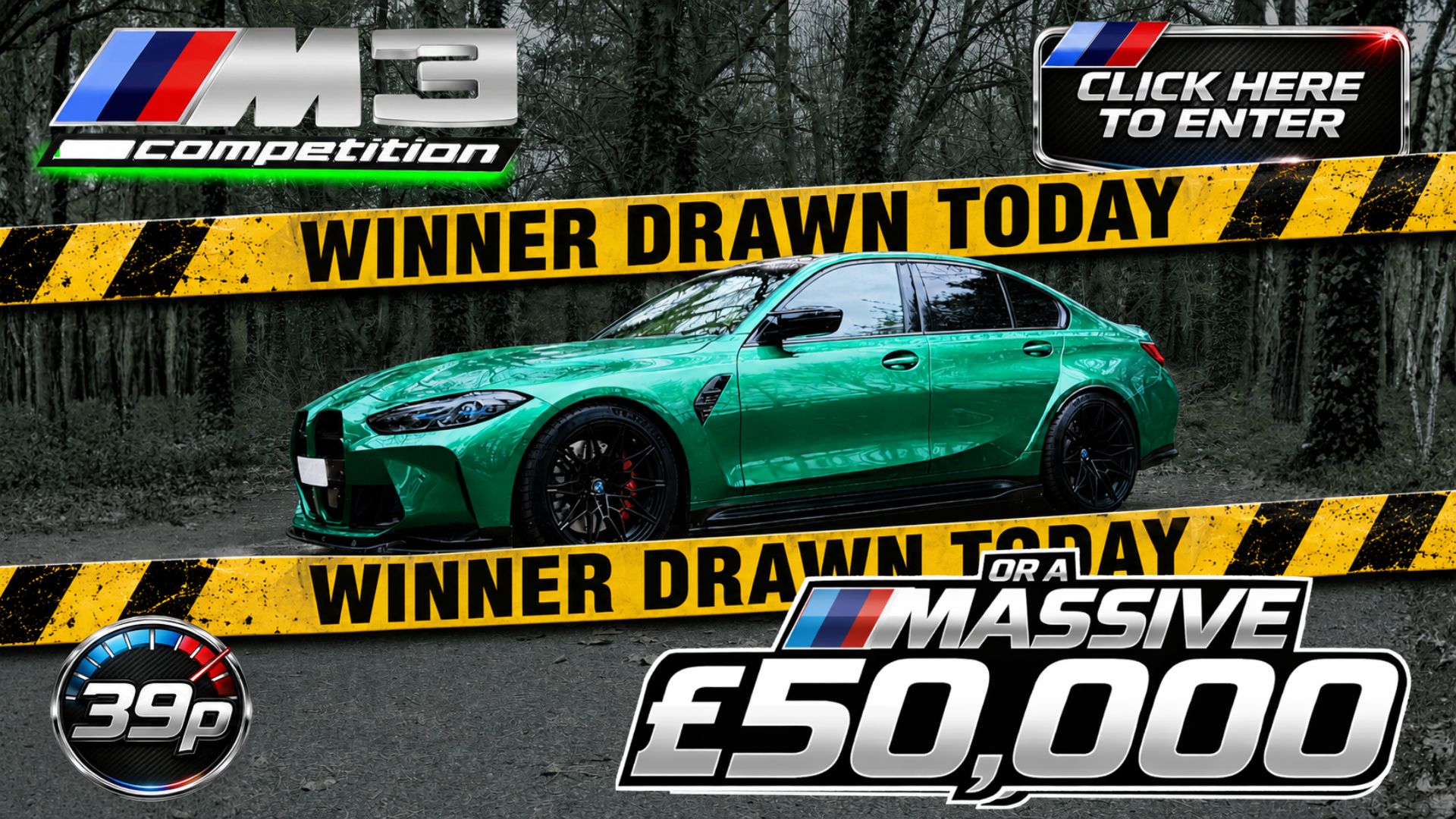 2024 BMW M3 Competition or £50,000 Tax Free Cash