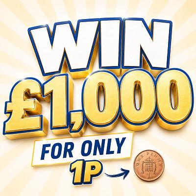 £1,000 for 1p!
