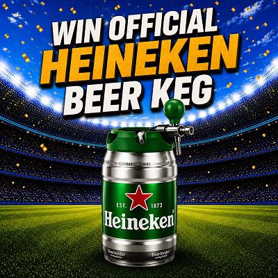 Heineken Beer Keg Or £40 SITE CREDIT 