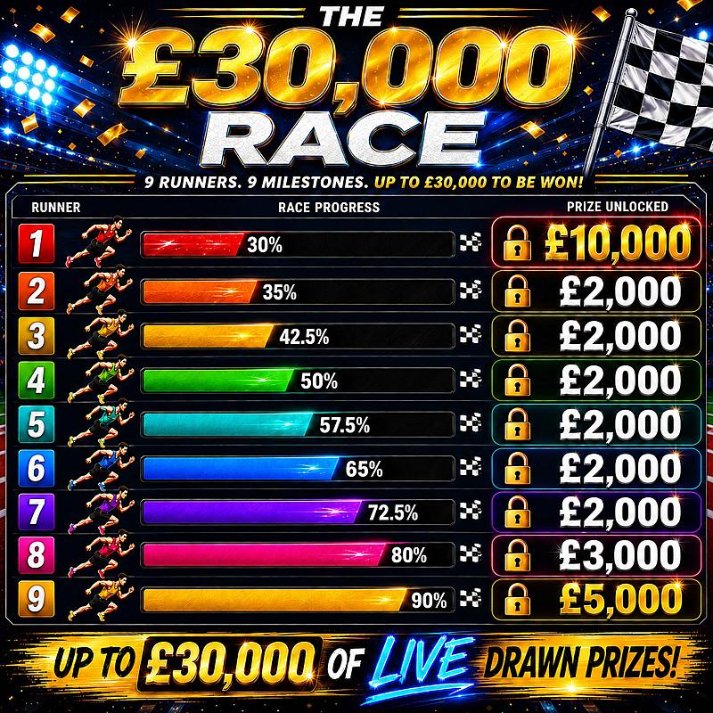 THE £30,000 CASH RACE