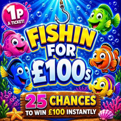 25 x £100 Cash Grab