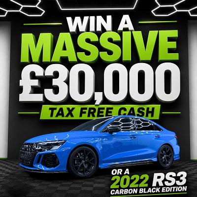 £30,000 TAX FREE CASH OR Audi RS3 Carbon Black Edition