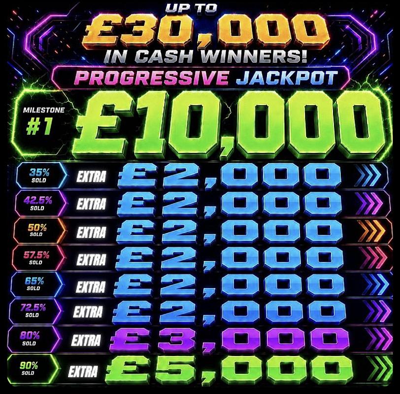 £30,000 PROGRESSIVE JACKPOT FOR 25P - Image 7