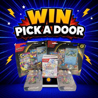 PICK A DOOR TO REVEAL YOUR PRIZE