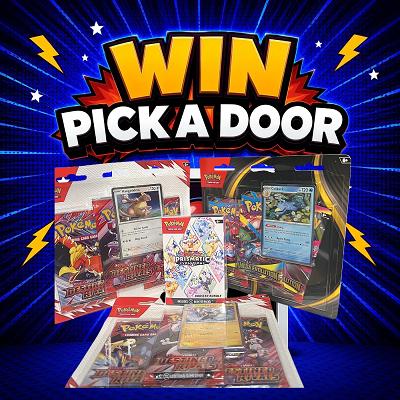 PICK A DOOR TO REVEAL YOUR PRIZE