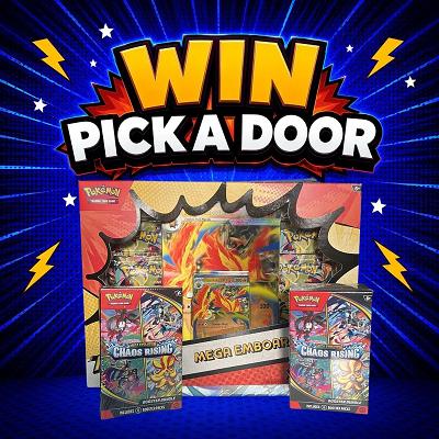 PICK A DOOR TO REVEAL YOUR PRIZE