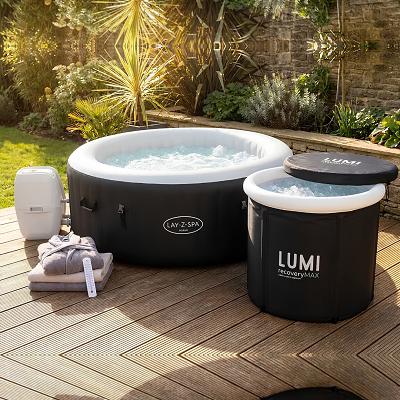 Lay-Z Spa Hot Tub and Lumi Ice Bath - Thumbnail