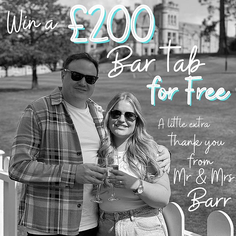 The Barr's Wedding Favour - CLAIM 10 FREE TICKETS