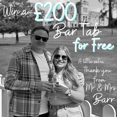 The Barr's Wedding Favour - CLAIM 10 FREE TICKETS
