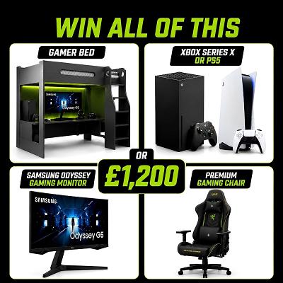 Gamer Bedroom Bundle or £1,200 CASH