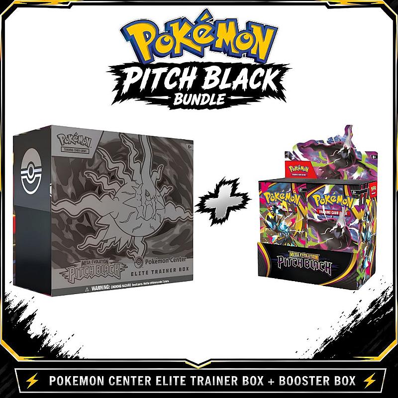Pokémon Center Pitch Black Elite Trainers Box And Booster Box 