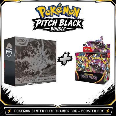Pokémon Center Pitch Black Elite Trainers Box And Booster Box  - Thumbnail