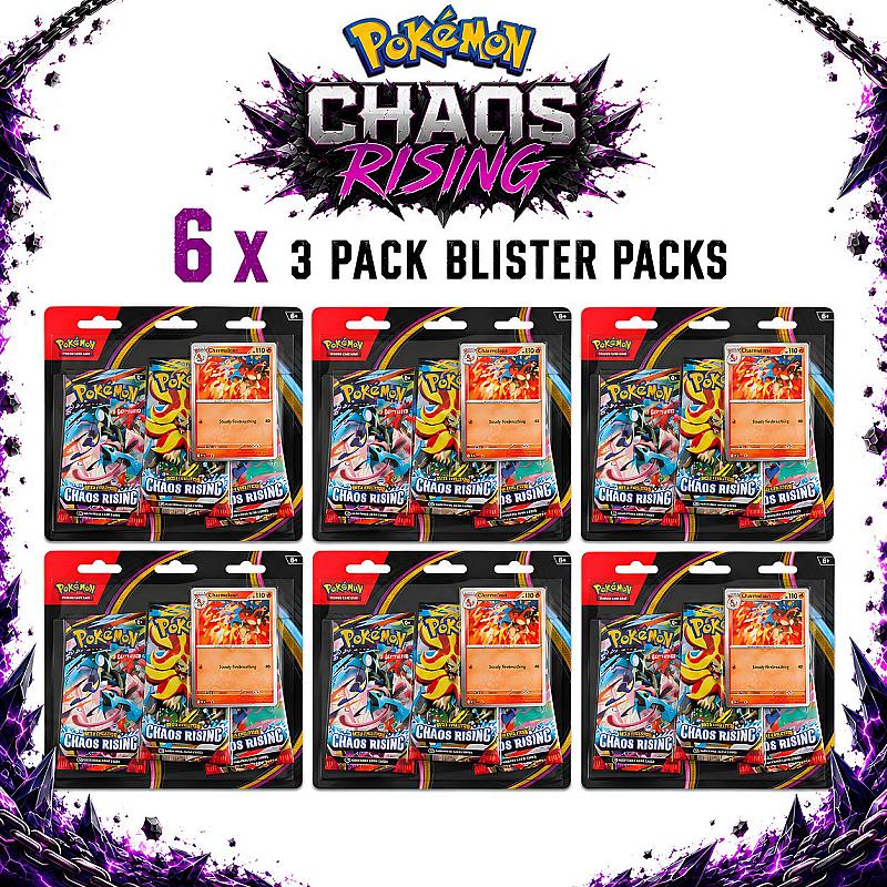 6 x Chaos Rising 3 pack Blister Packs