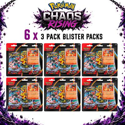 6 x Chaos Rising 3 pack Blister Packs