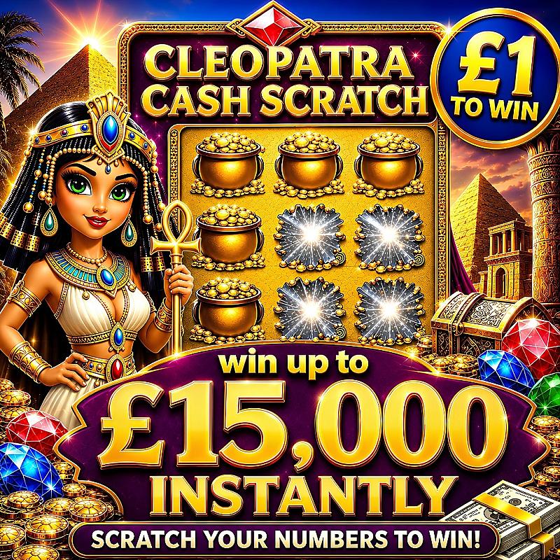 Cleopatra Scratch for Cash