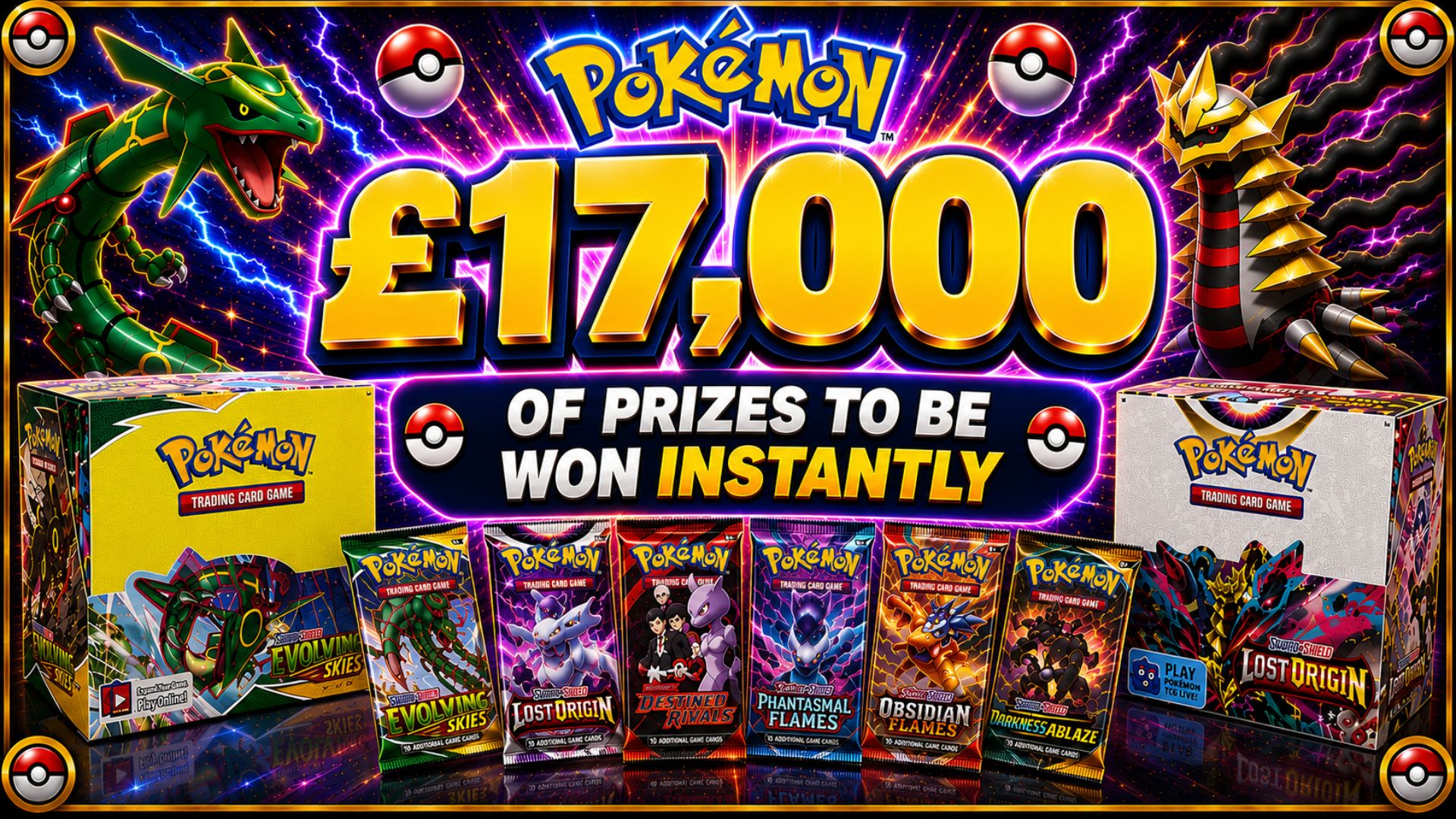 Pokémon £17,000 Instant Wins + 30th Celebration End Prize