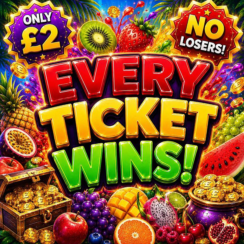 EVERY TICKET WINS - Turn £2 into upto £750!