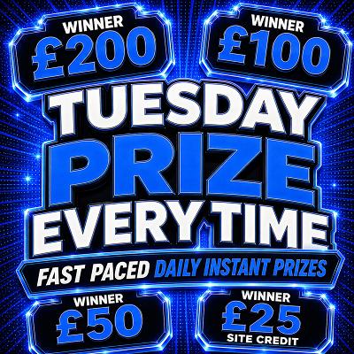 Tuesday Prize Every Time - Thumbnail