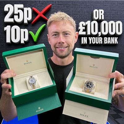 Rolex 40mm GMT Master or 31mm Datejust or £10,000 Tax Free Cash