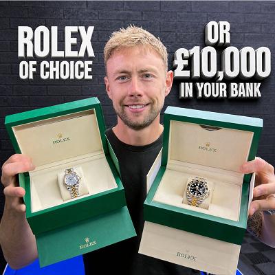 Rolex 40mm GMT Master or 31mm Datejust or £10,000 Tax Free Cash