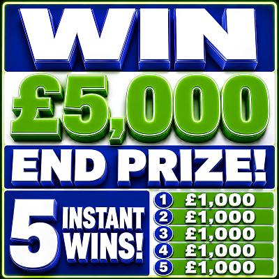 £5,000 + 5X £1,000 Instant Wins - Thumbnail