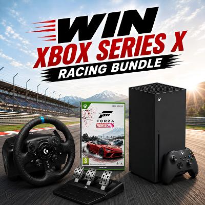 Xbox Series X + Logitech G923 Steering Wheel And Pedals + Forza Horizon 6 - Thumbnail