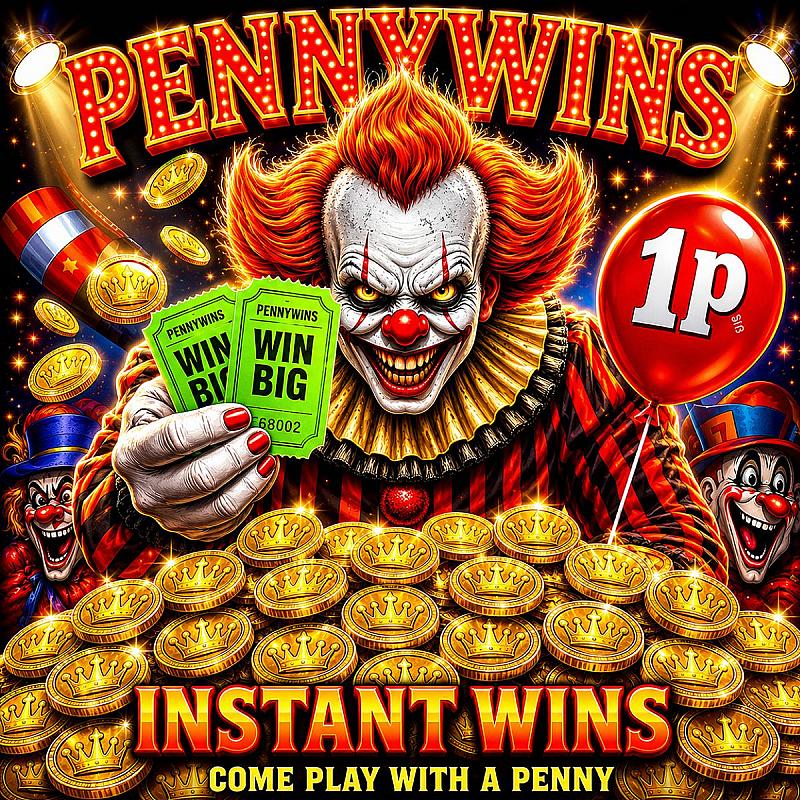 PENNYWINS - £15,000 of prizes for a penny!