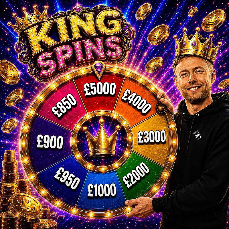 KING SPINS - Win upto £5,000 Instantly!